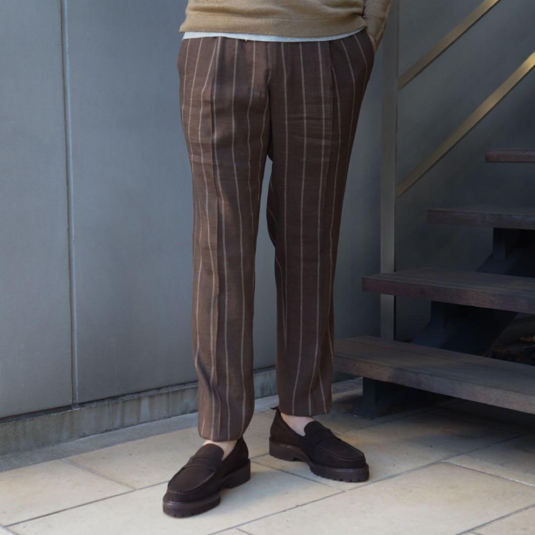 美品★ BRIGLIA 1949 / WIMBLEDONS 春夏 リネンパンツ