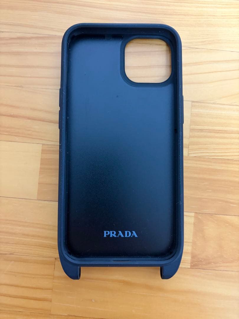 PRADA iPhone14ケース　ショルダーストラップ　ブラック