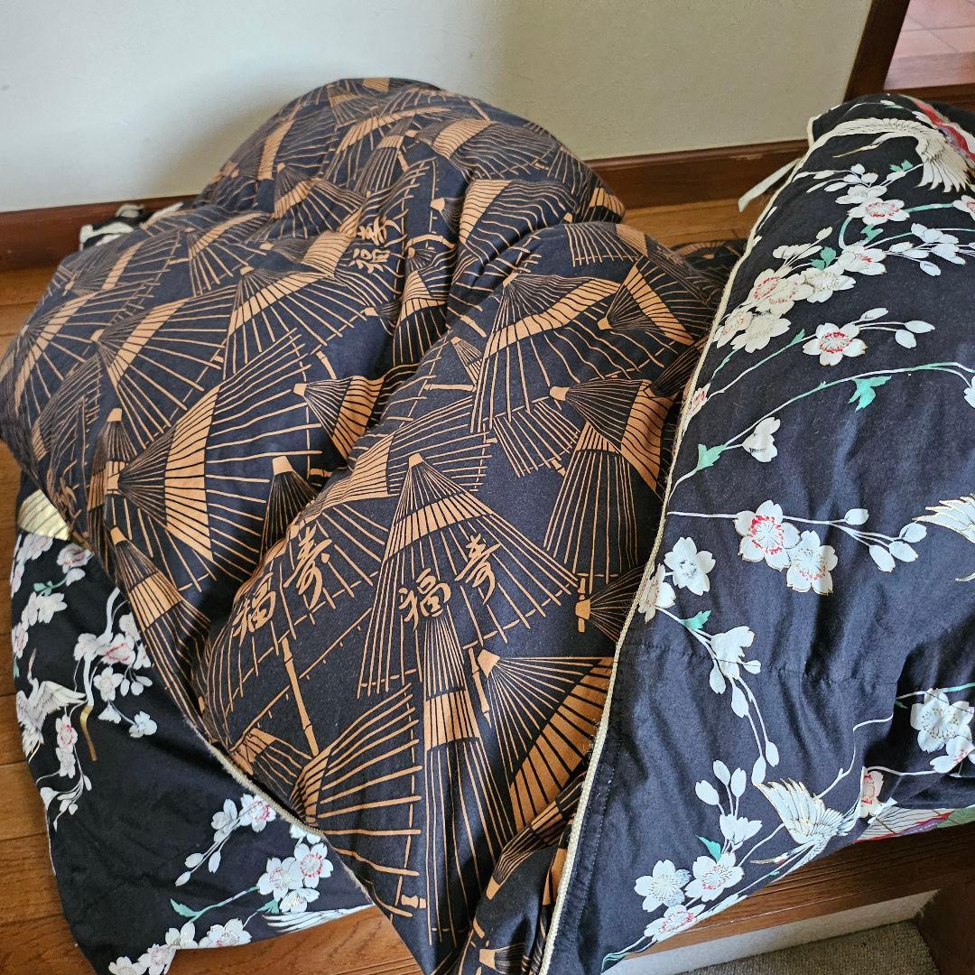 羽毛布団 ハンガリー産 ホワイトグースダウン90% シングル 日本製 両面柄違