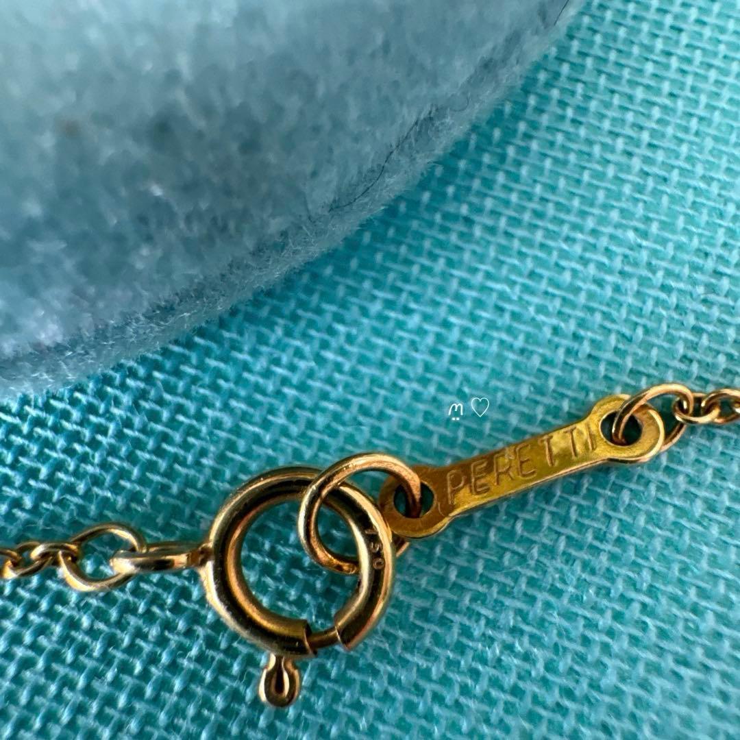 ティファニー　ビーンズネックレス　ペンダント　10mm3.1g　18Kゴールド