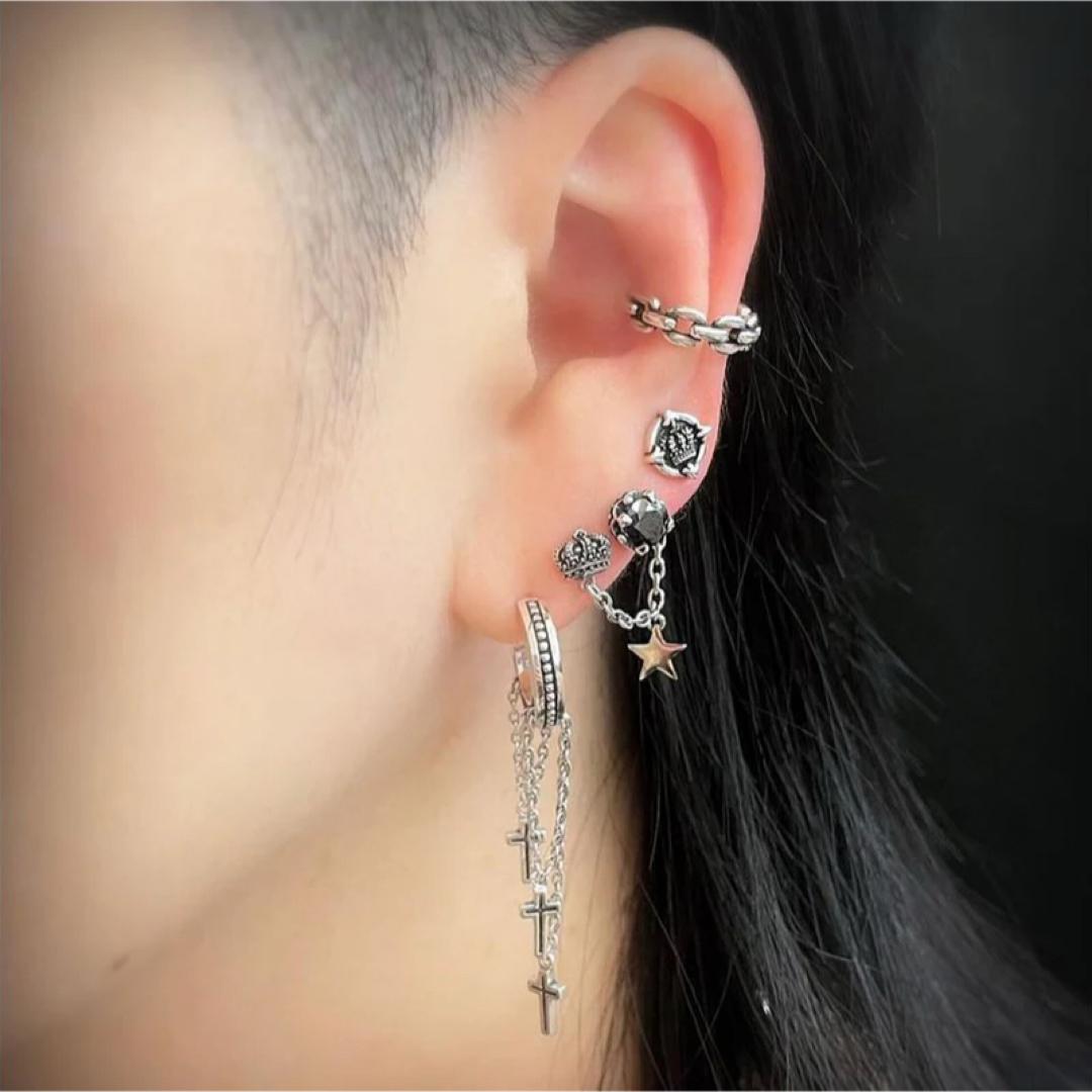 美品!ジャスティンデイビス SEJ360 CROWN STUD ピアス