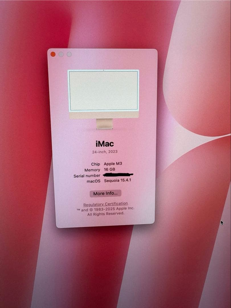 M3 iMac 2023モデル 16メモリ 512GB USキーボード ピンク