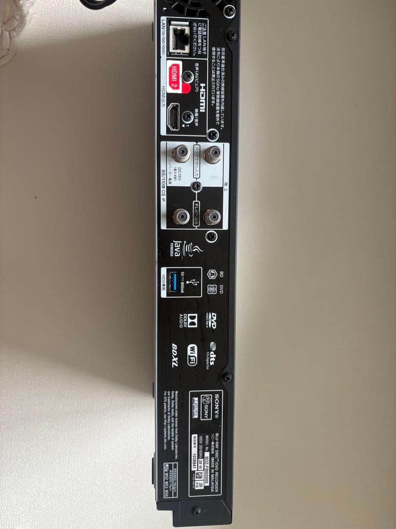 SONY 4K HDR ブルーレイプレーヤー