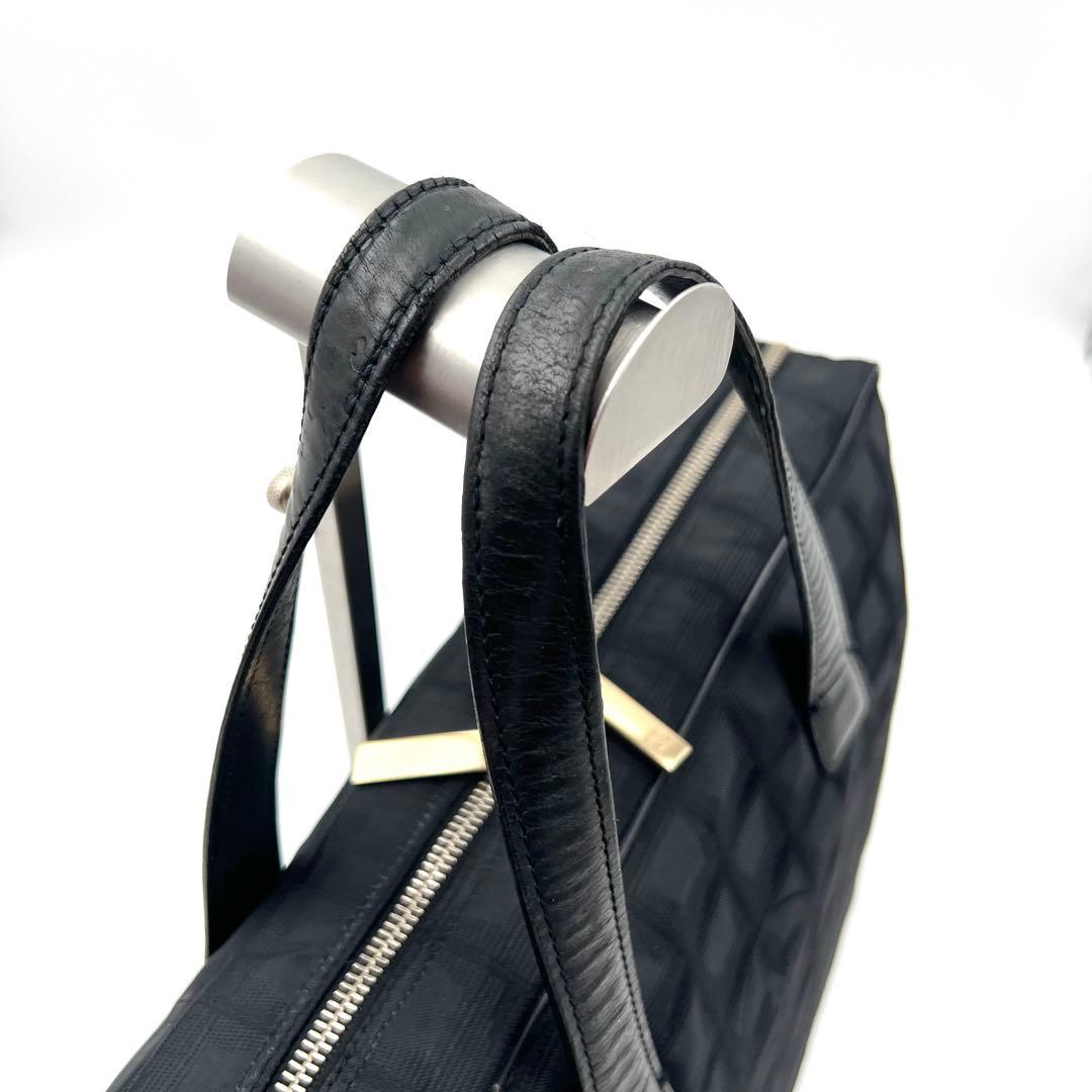 《美品》CHANELニュートラベルライン ナイロン レザー ビジネスバッグ A4