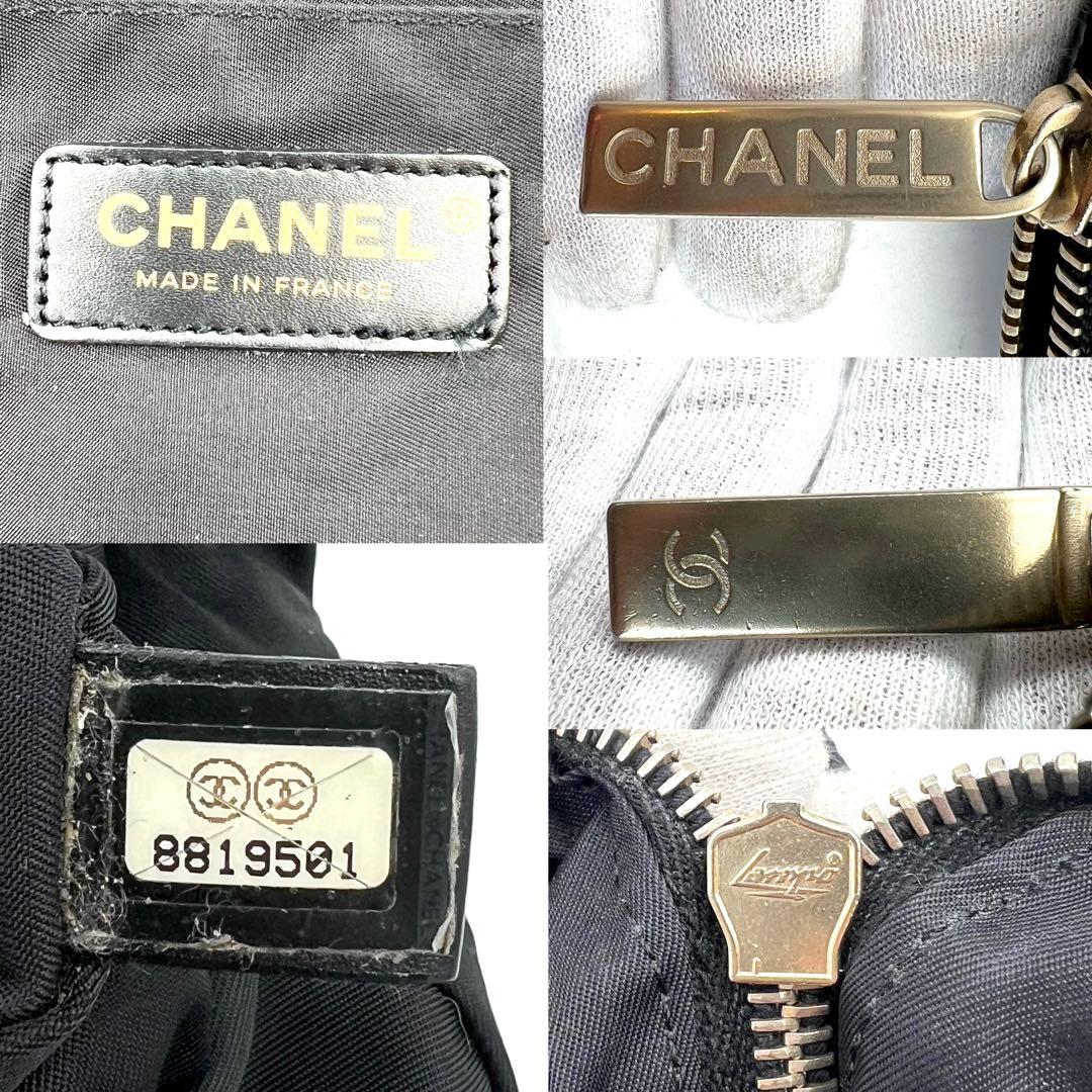 《美品》CHANELニュートラベルライン ナイロン レザー ビジネスバッグ A4