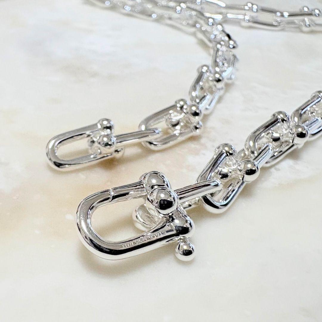 【極美品】TIFFANY&CO. ティファニー ハードウェアネックレス42.8g