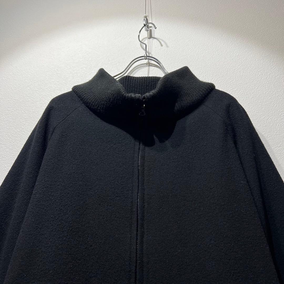 希少 ワイズ デザイン ジップブルゾン ジャケット ウール 変形 ハイネック