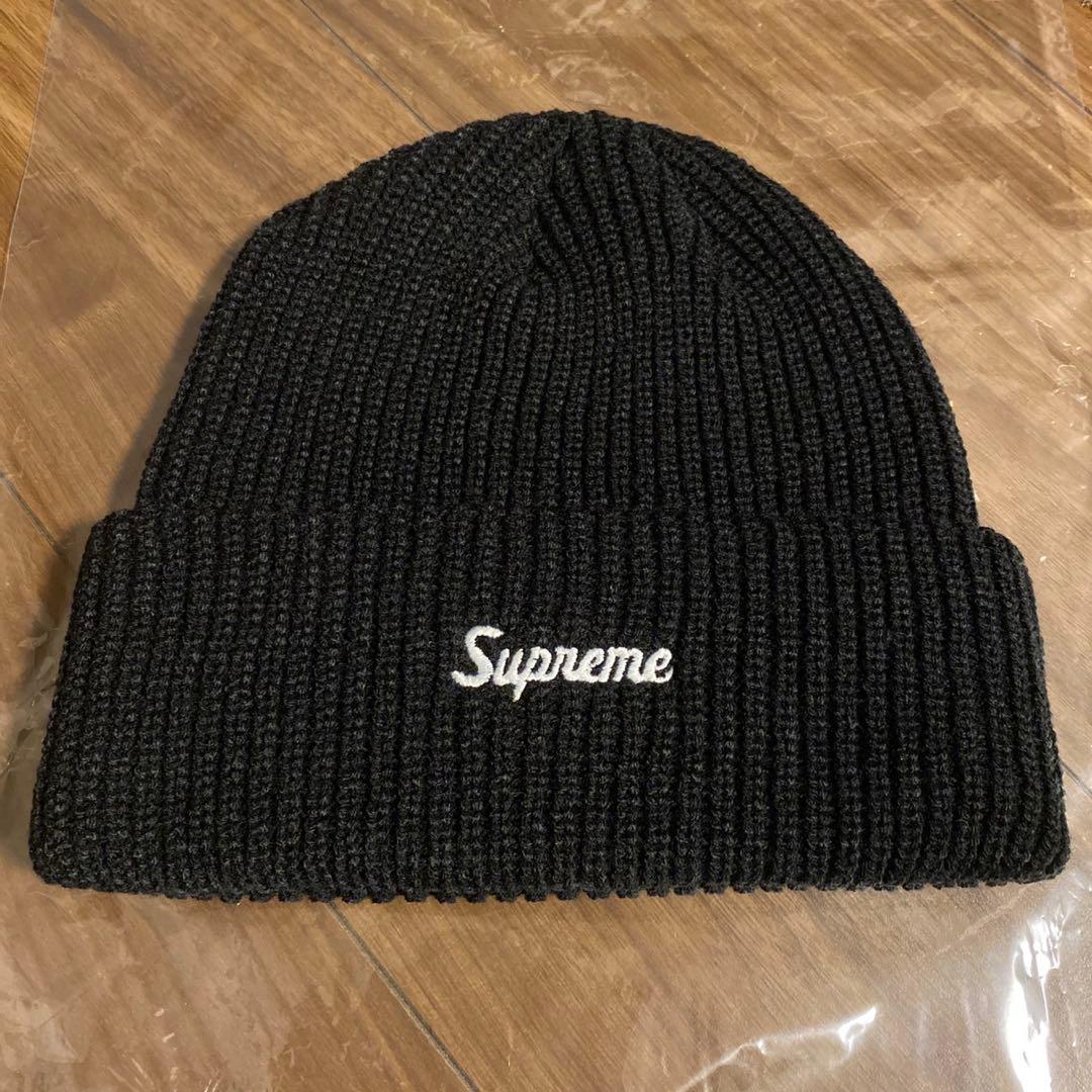Supreme Loose Gauge Beanie Black 黒 ブラック