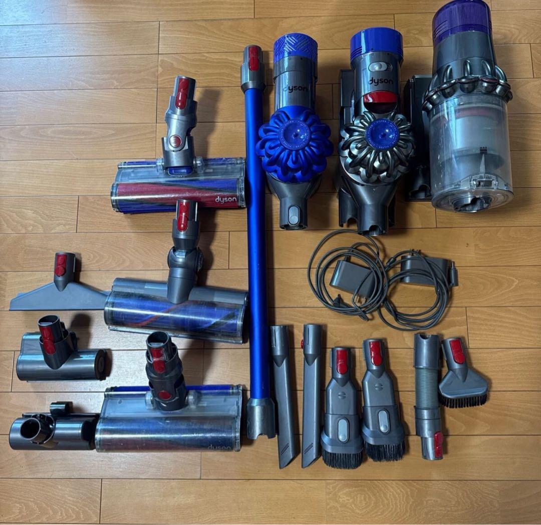 3/18迄！dysonダイソンコードレスクリーナー ジャンク本体3個付属品多数