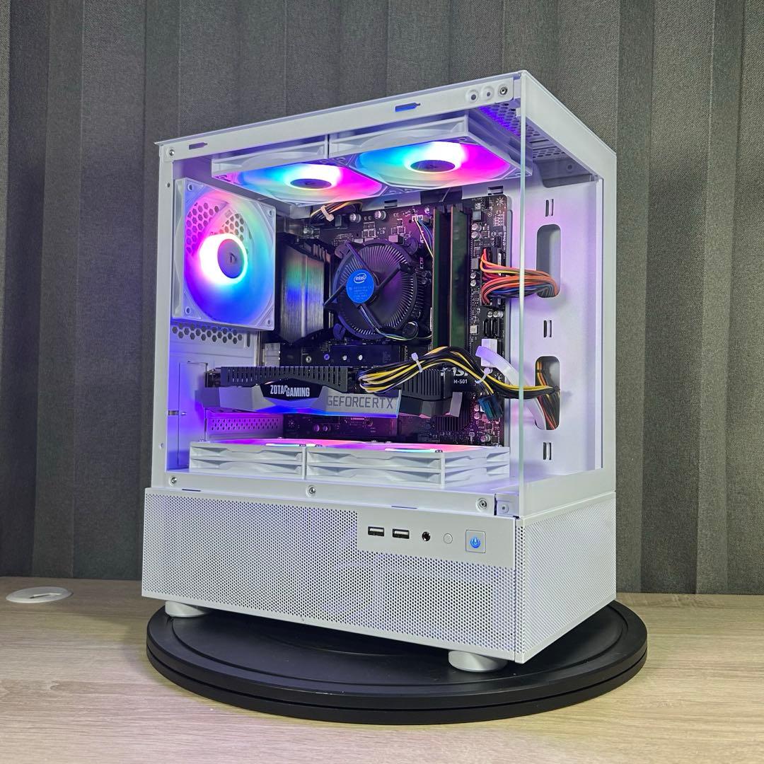 高性能 白 ゲーミングPC RTX2060 Windows11 FPSゲーム快適