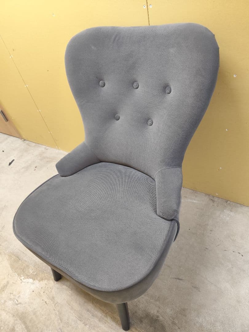 【全国発送】IKEA REMSTA 1人用ソファ グレー ひとりカフェ2脚セット