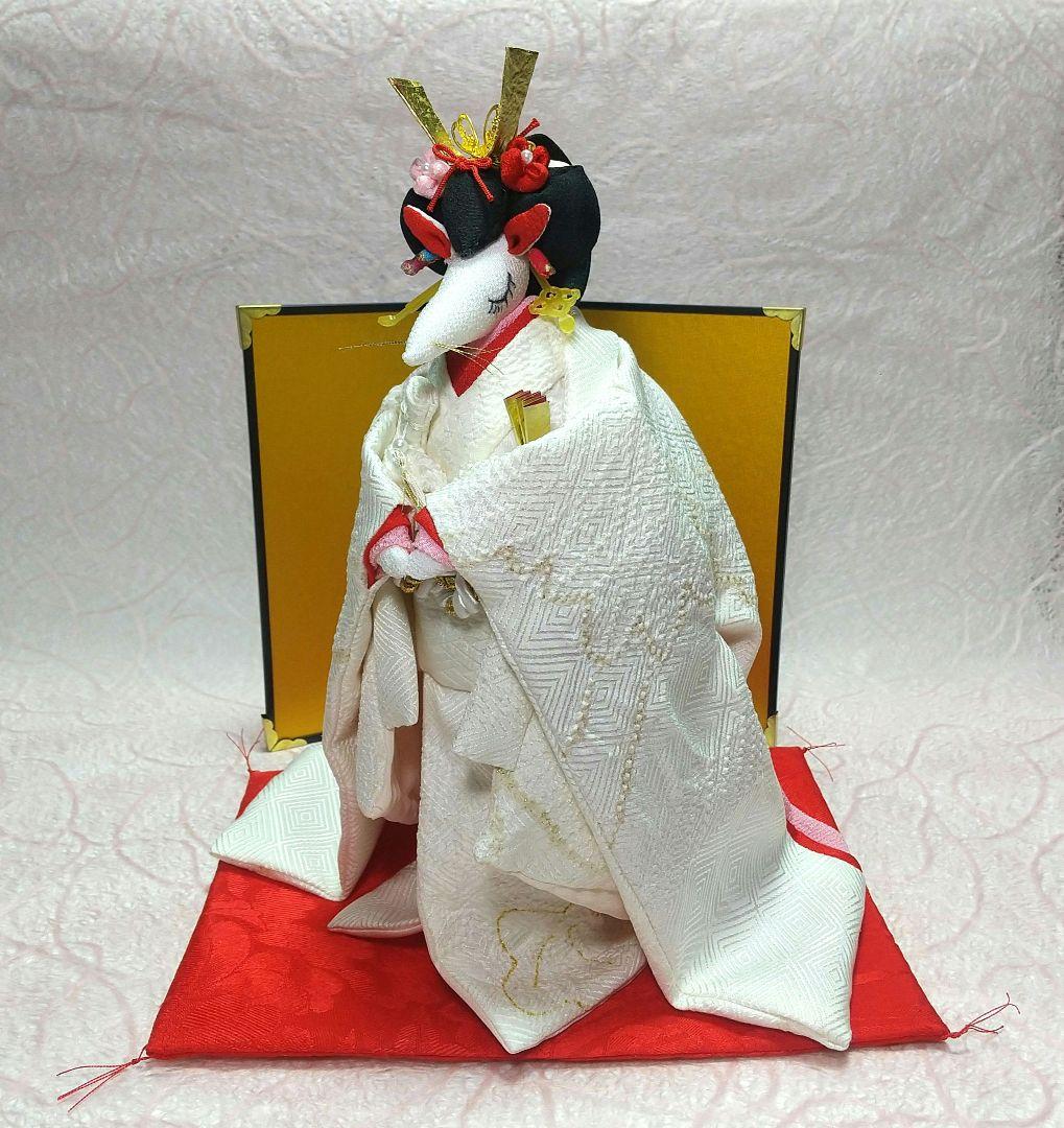 ちりめん細工 狐の花嫁