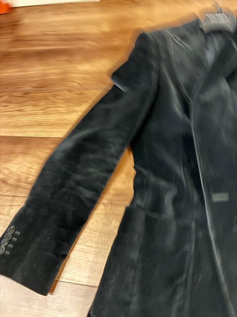 ま*ん様 DOLCE & GABBANA ブラックベルベット テーラードジャケッ