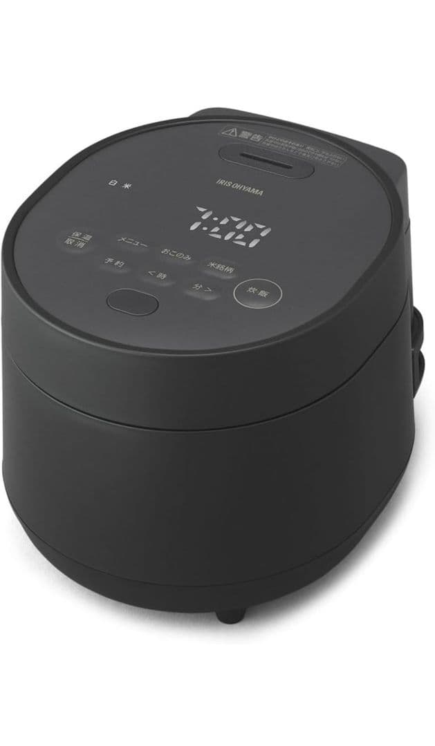 アイリスオーヤマ 炊飯器 3合 RC-MGA30-BH ナチュラルブラック