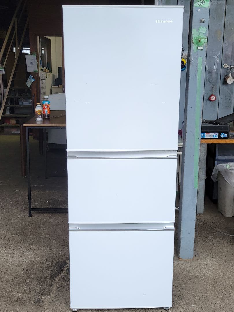 Hisense 3ドア冷凍冷蔵庫 282L HR-D2801W 2020年製