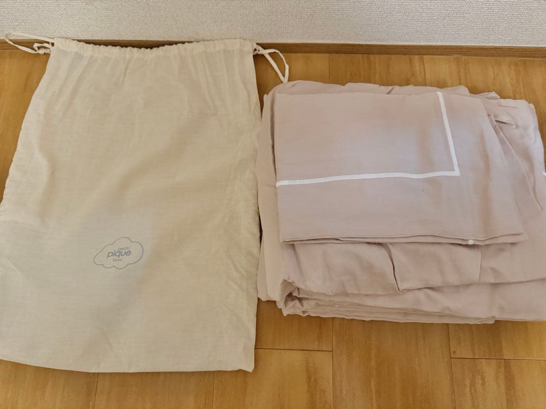 gelato pique トリムライン　ピンク　寝具3点セット　ダブル　新品