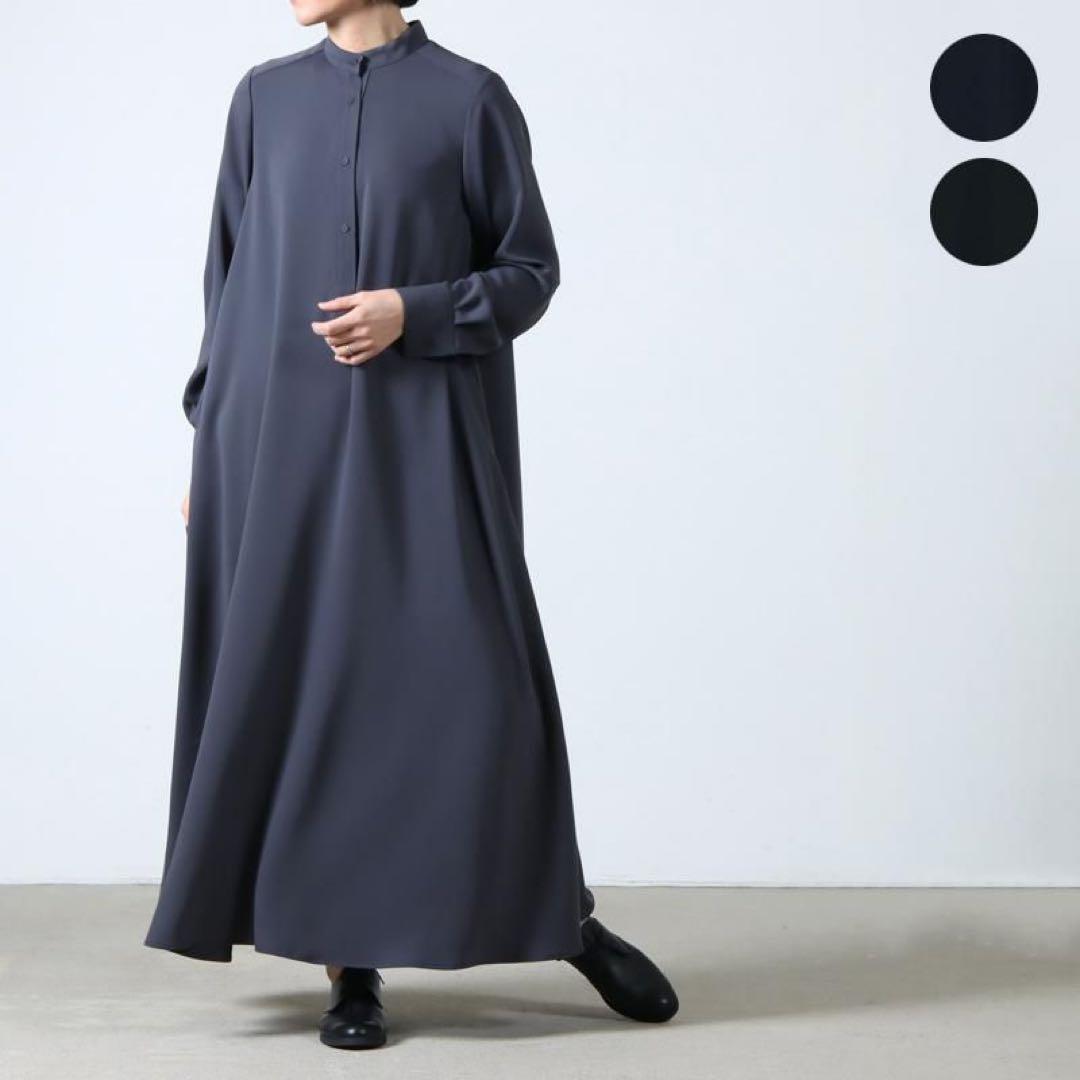 graphpaper サテン バンドカラー ドレス