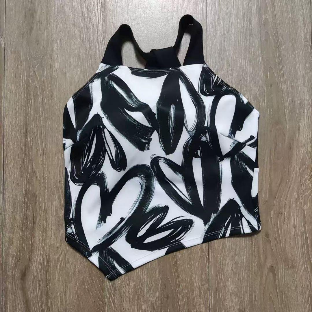 SUKALA】ハートプリントホルターネックブラトップLブラックオンライン完売品