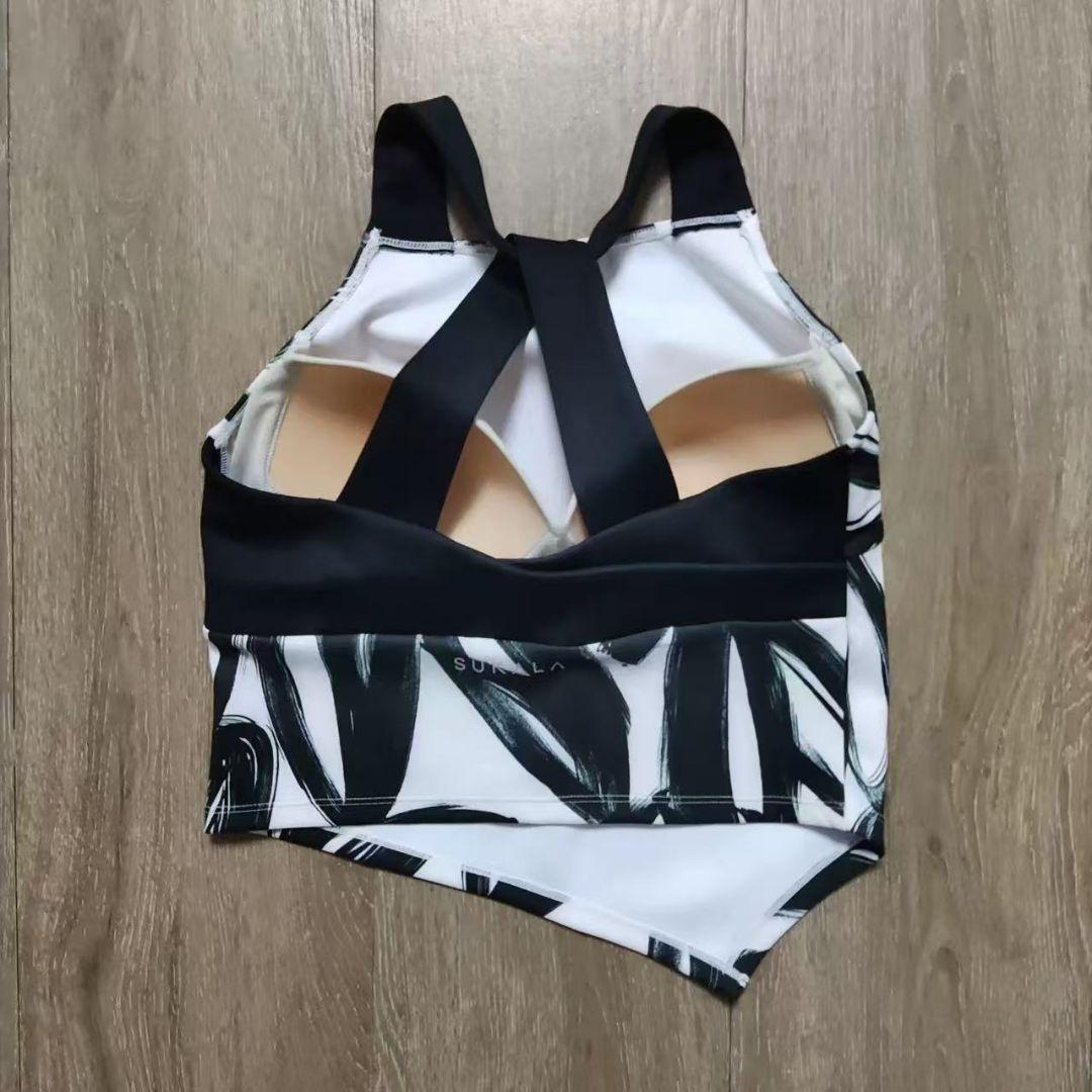 SUKALA】ハートプリントホルターネックブラトップLブラックオンライン完売品