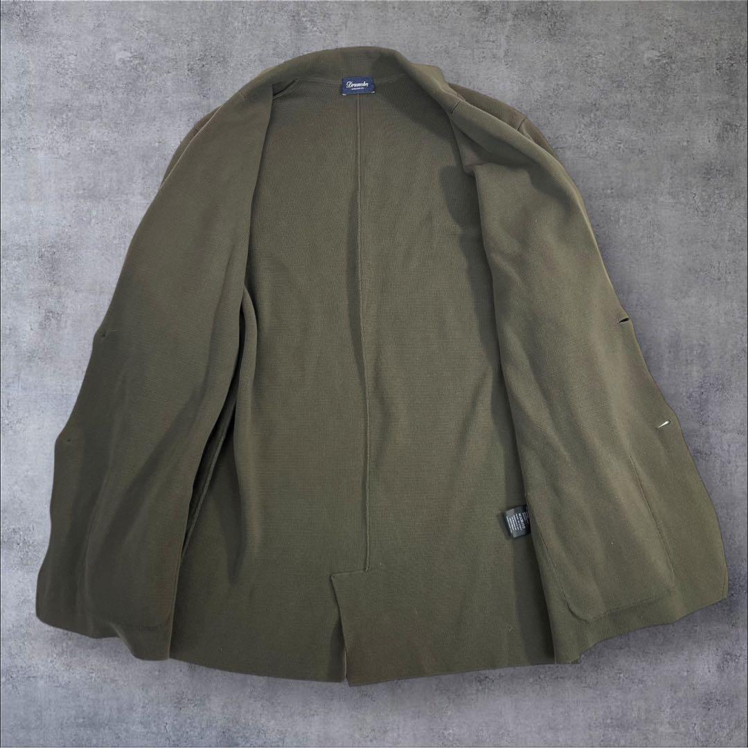 定価10万 極美品 Drumohr ドルモア 2Bニットテーラードジャケット L