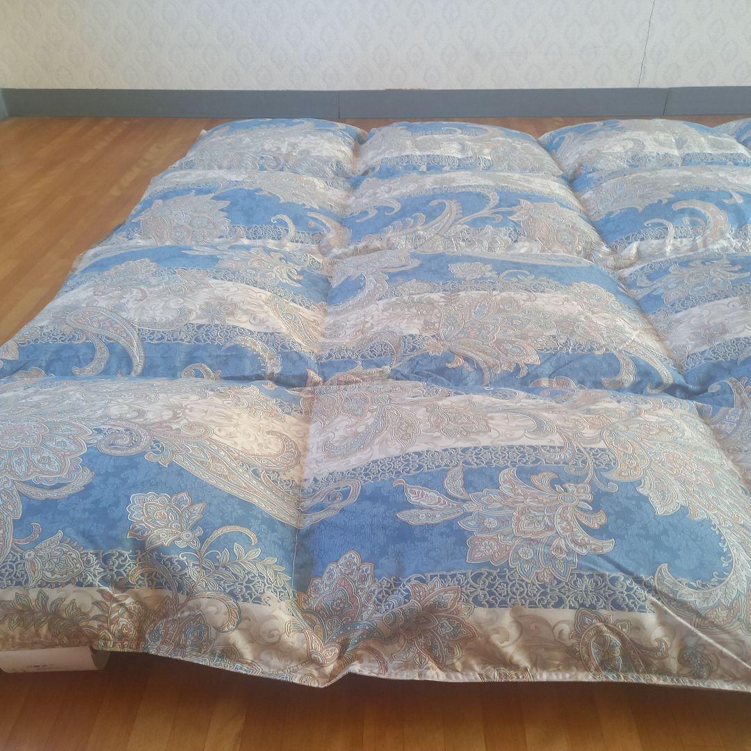 羽毛布団 増量 SDGS リフレッシュ羽毛 高密度生地 清潔 安心 日本製B⑩