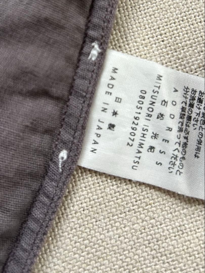 aodress_アオドレス　グレー花刺繍チュニック