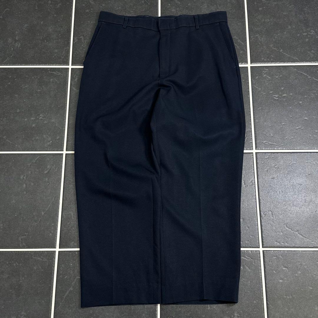 90s Levi’s 【アクションスラックス　ネイビー　無地　ワイドスラックス】