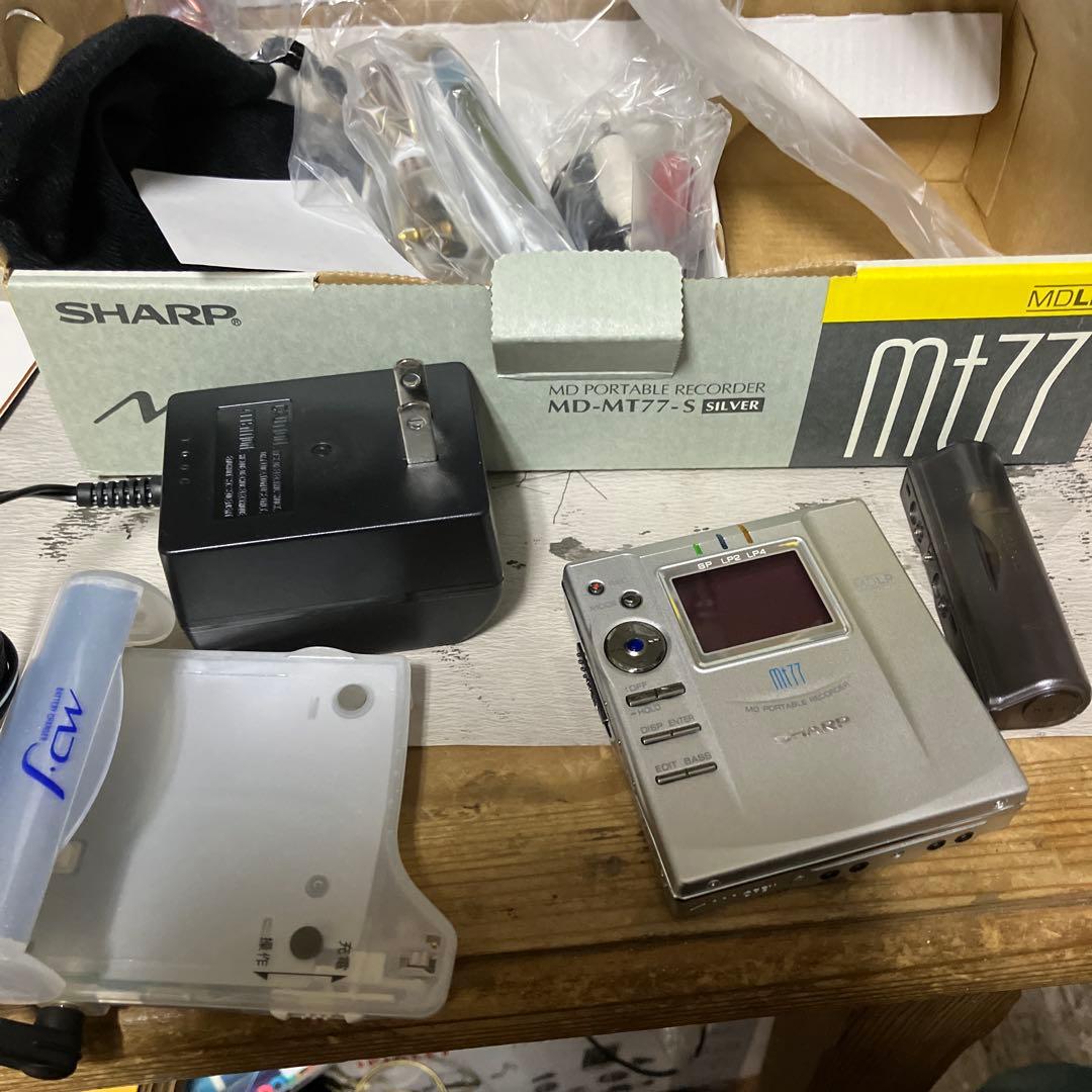 ジャンク　シャープ　MDプレイヤー　mt77