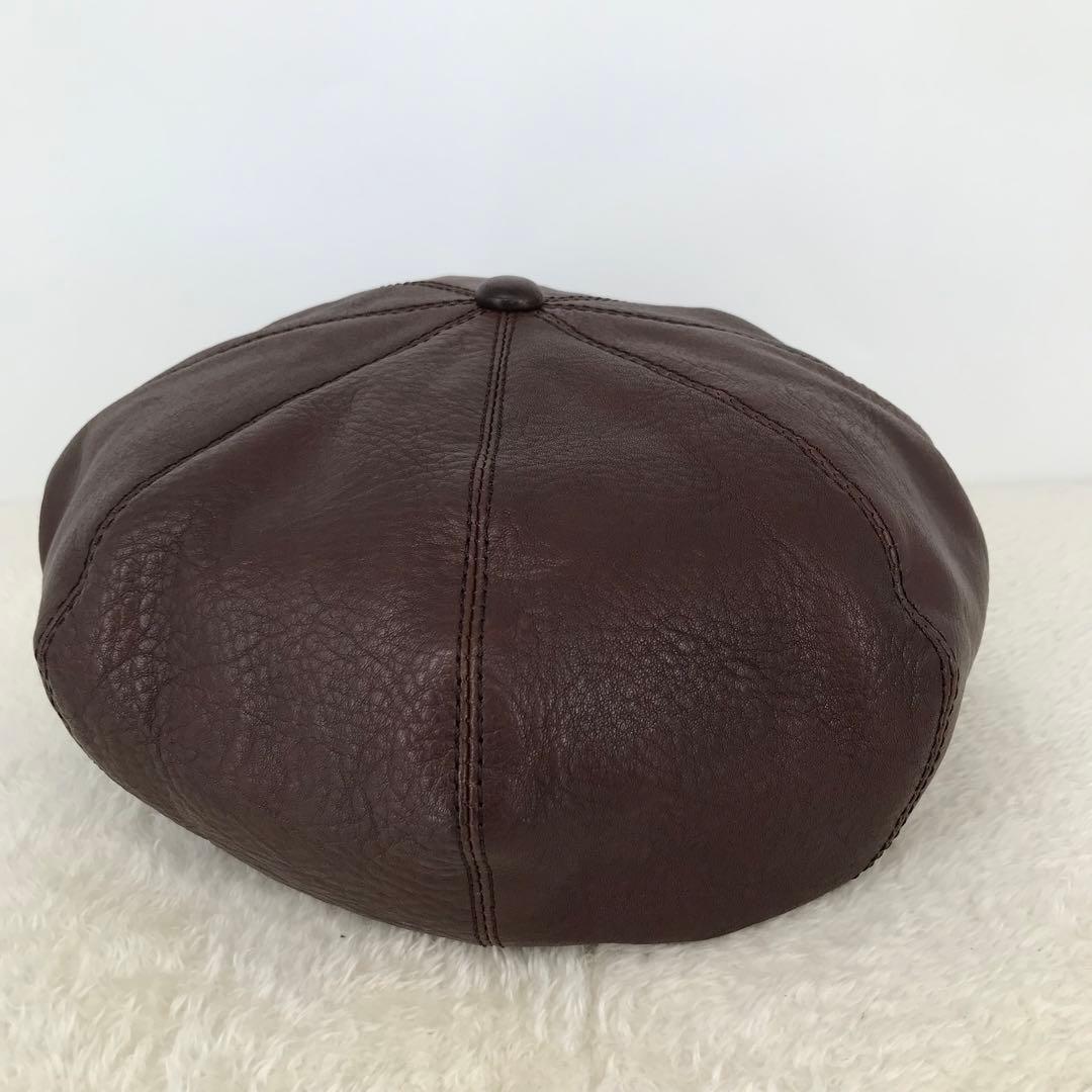 BRUNEL&CO.HATMAKERS　キャスケット　40　ブラウン　牛革