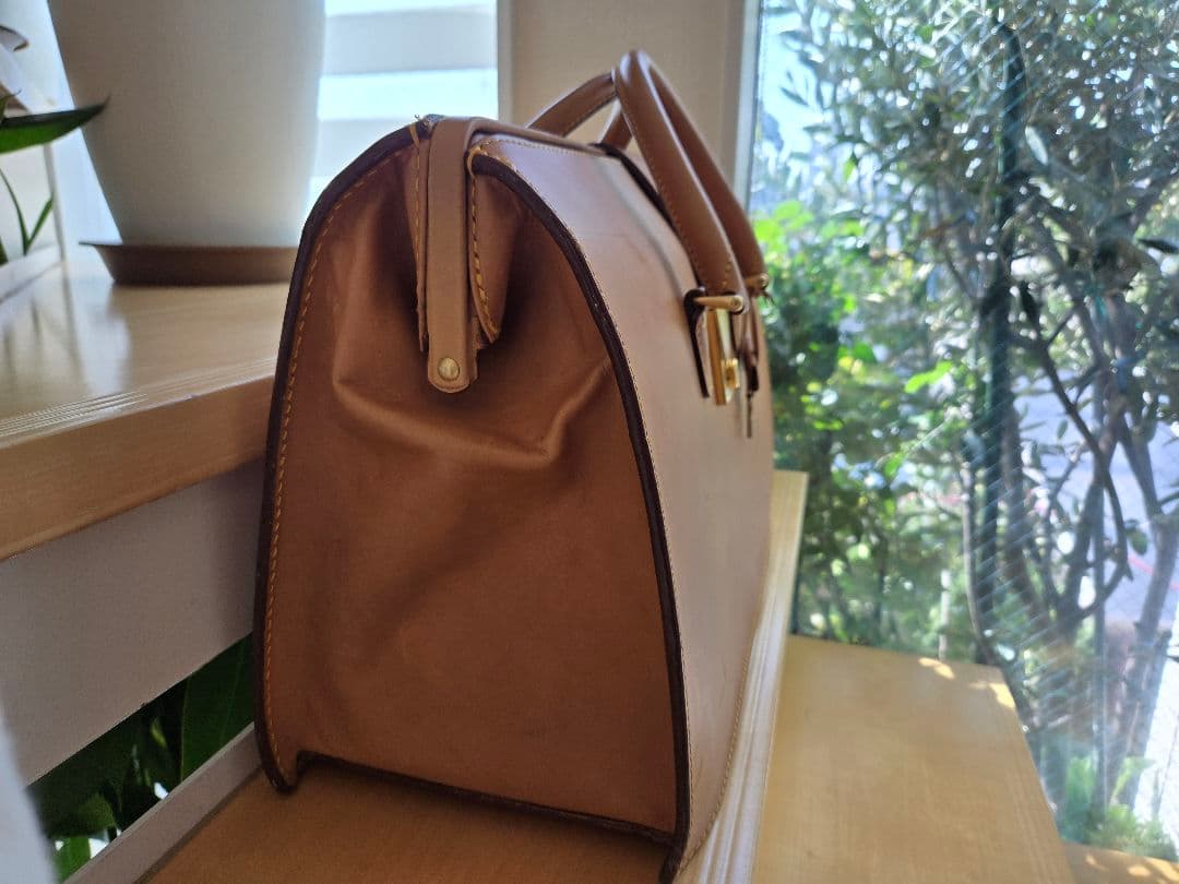 【ガバッと大開口◎】Kitamura 超レア 本革ボストンバッグ