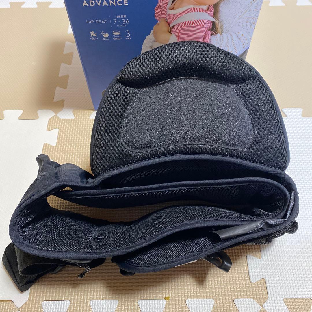 ポルバン アドバンス ヒップシート シングルショルダー付き ブラック