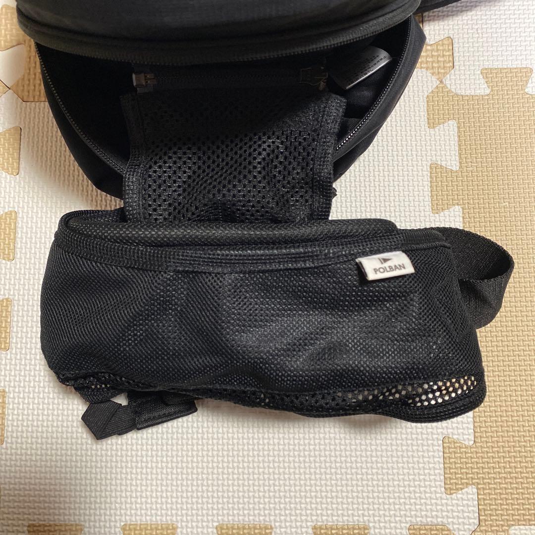 ポルバン アドバンス ヒップシート シングルショルダー付き ブラック