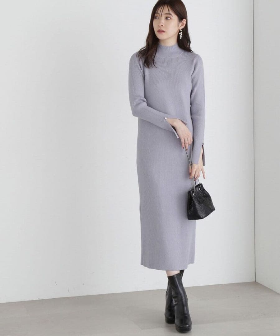 プロポーション　ツイードニットベストセットアップ①