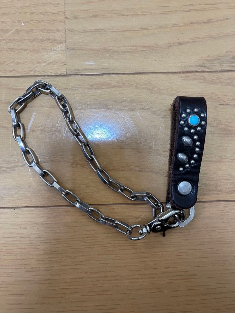 HTC ウォレットチェーン　フラワーターコイズ