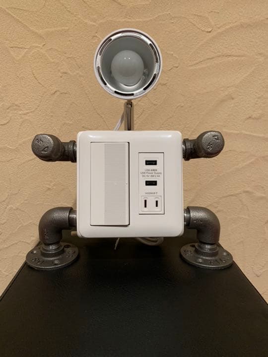 ガス管ライト ロボットライト USB充電器