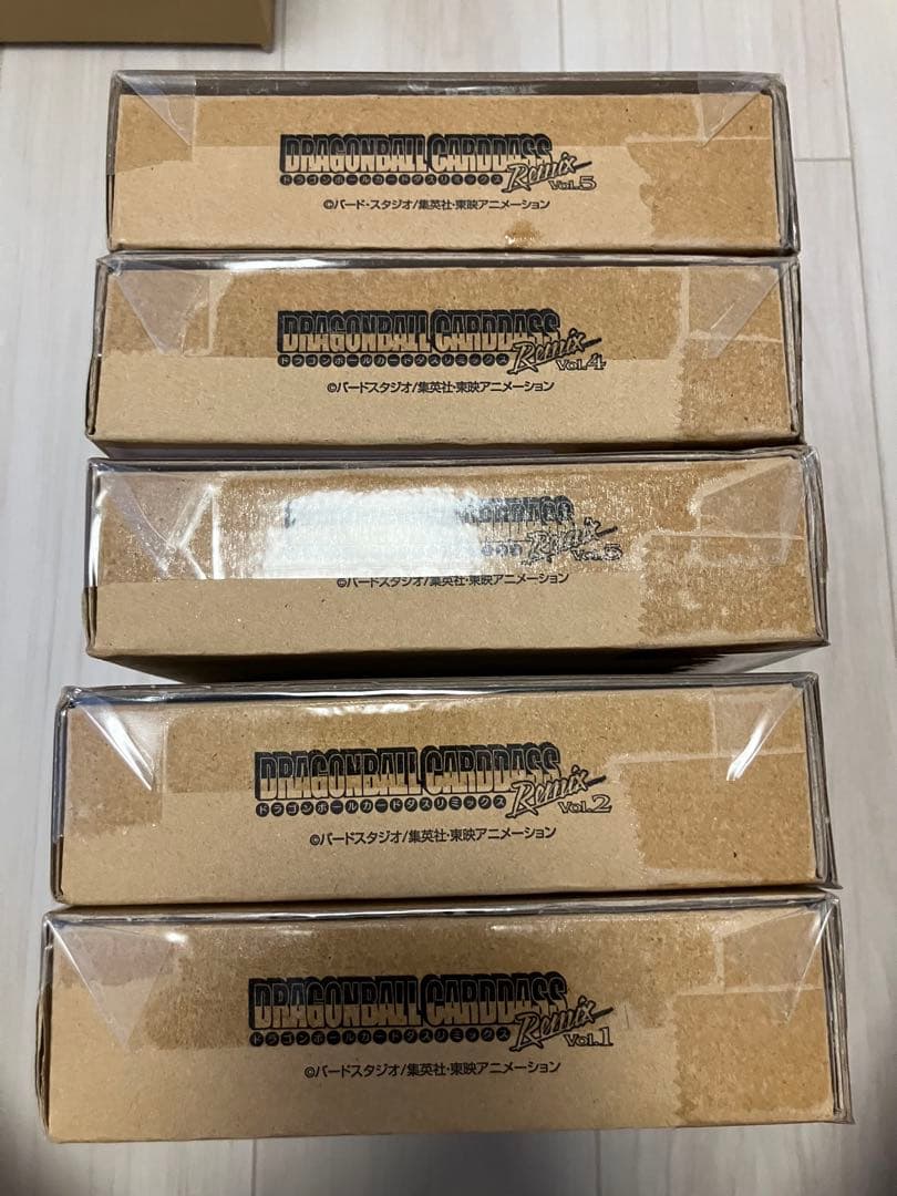 ドラゴンボールカードダス リミックスVol.1〜5 他2点　新品未開封品
