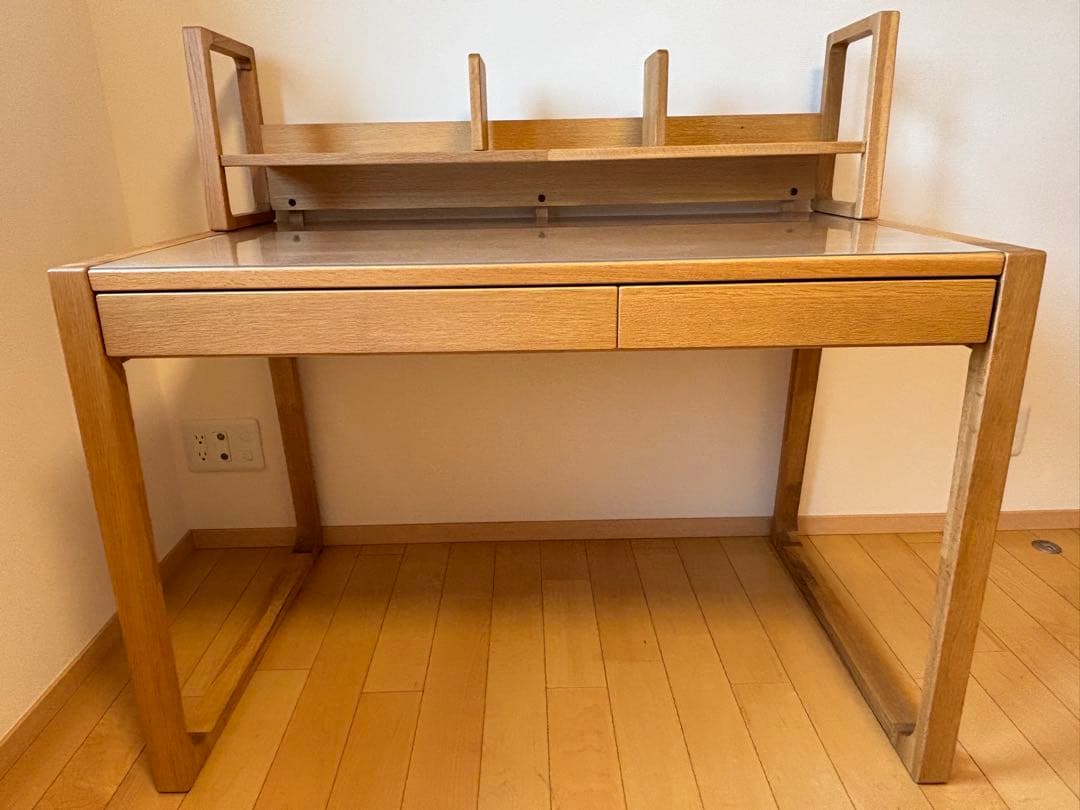 新品アクタス学習机 送料無料 フォピッシュ4点セット オーク無垢デスク11万相当