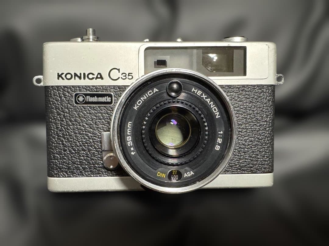 KONICA C35 Flashmatic （純正ブラック）フィルムカメラ