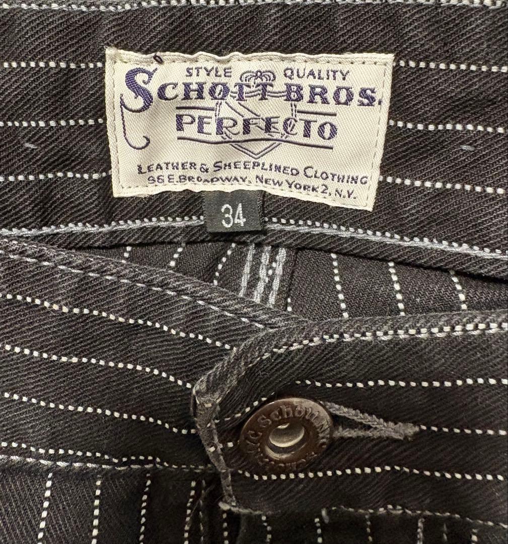 Schott ヒッコリーデニム ブラック