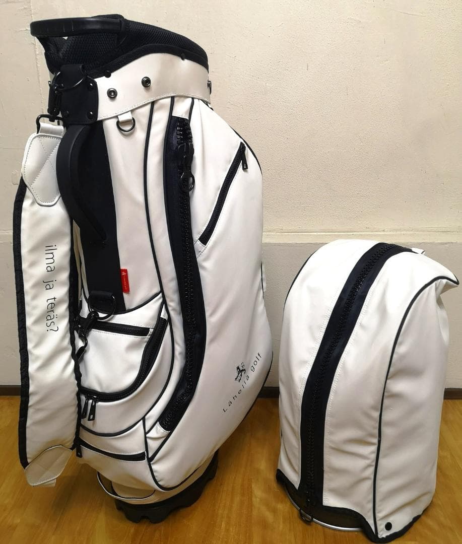 イルマヤテラスのビッグジッパーキャディバッグ（ホワイト）