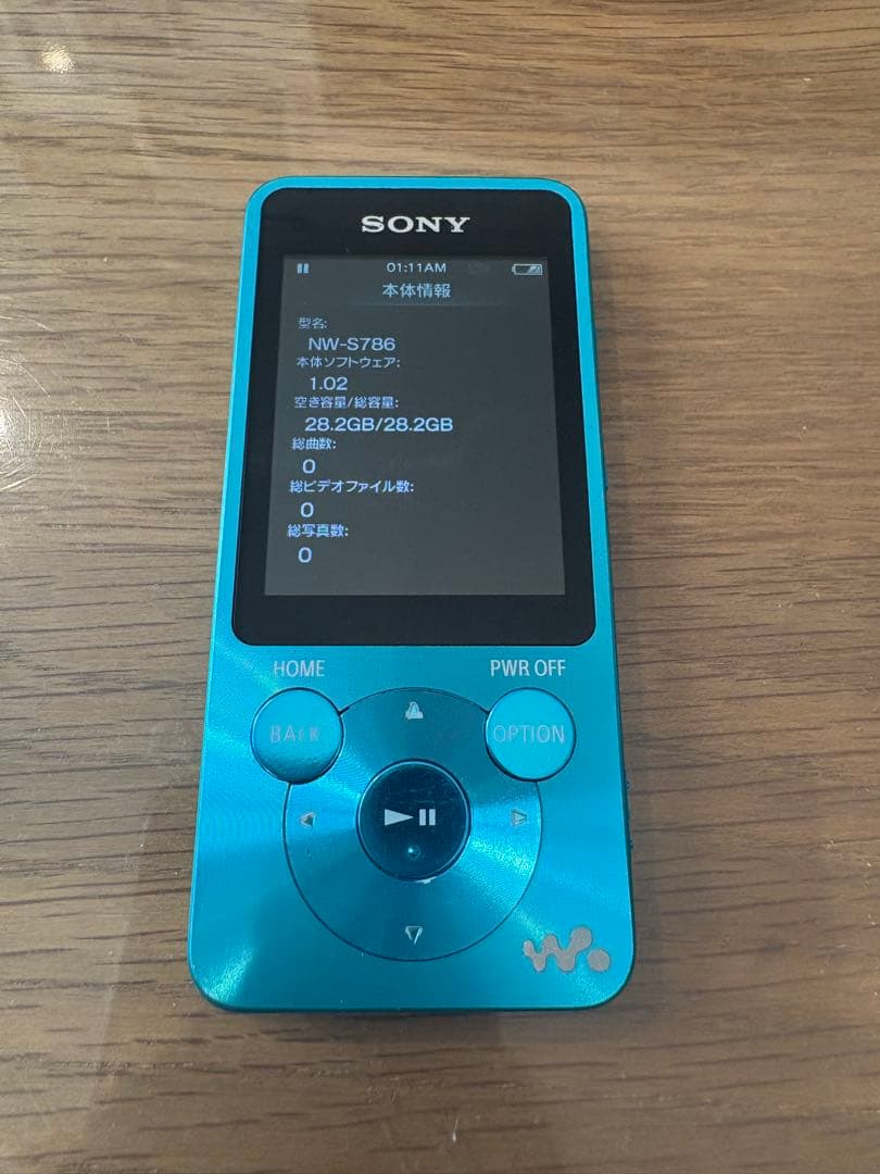 ソニー ウォークマン 充電ケーブル付 NW−S786 32GB