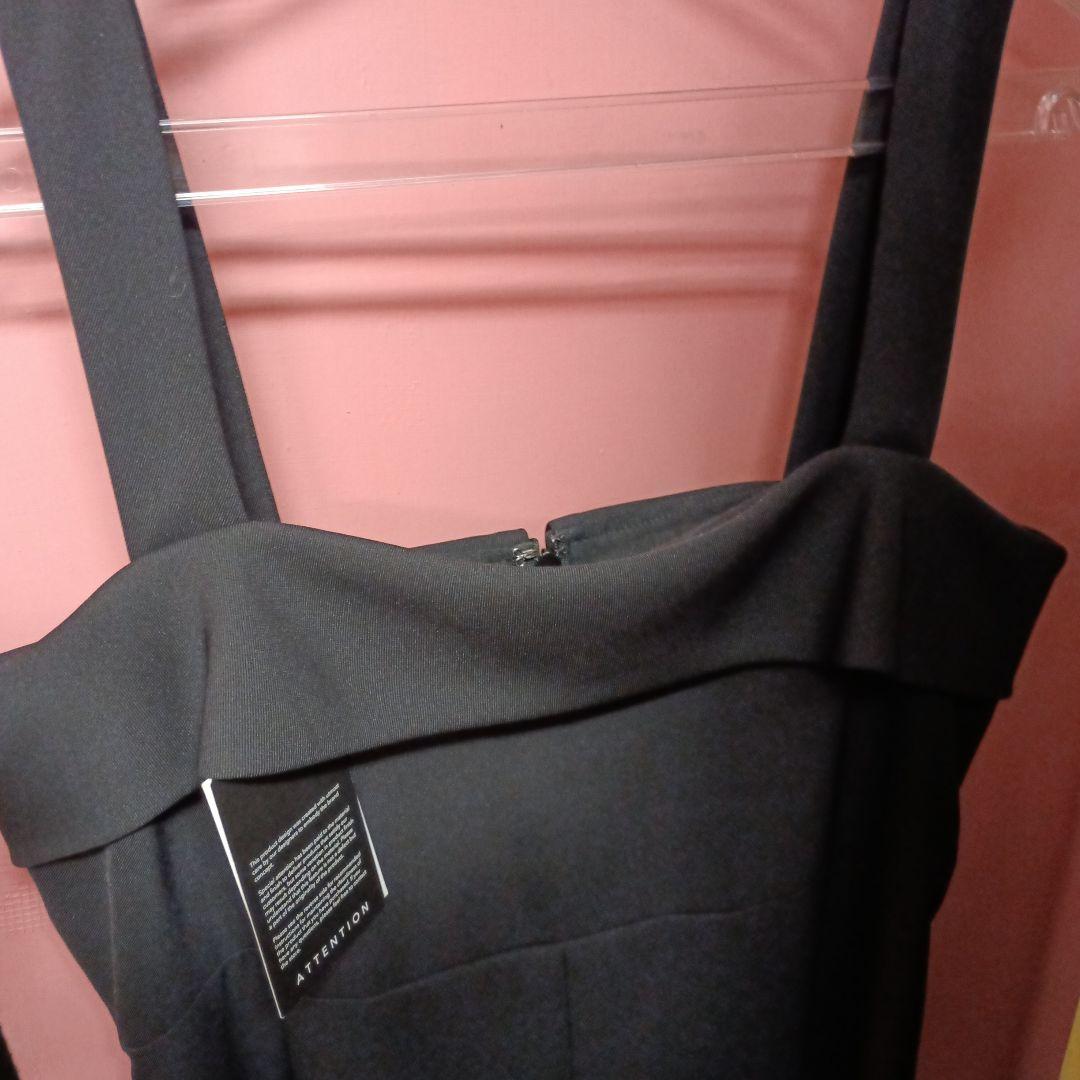 ANAYI新品タグ付きポリエステルツイルキャミジャンパースカート38