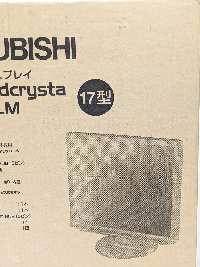未使用品 MITSUBISHI RDTII17LM ホワイト PCモニター
