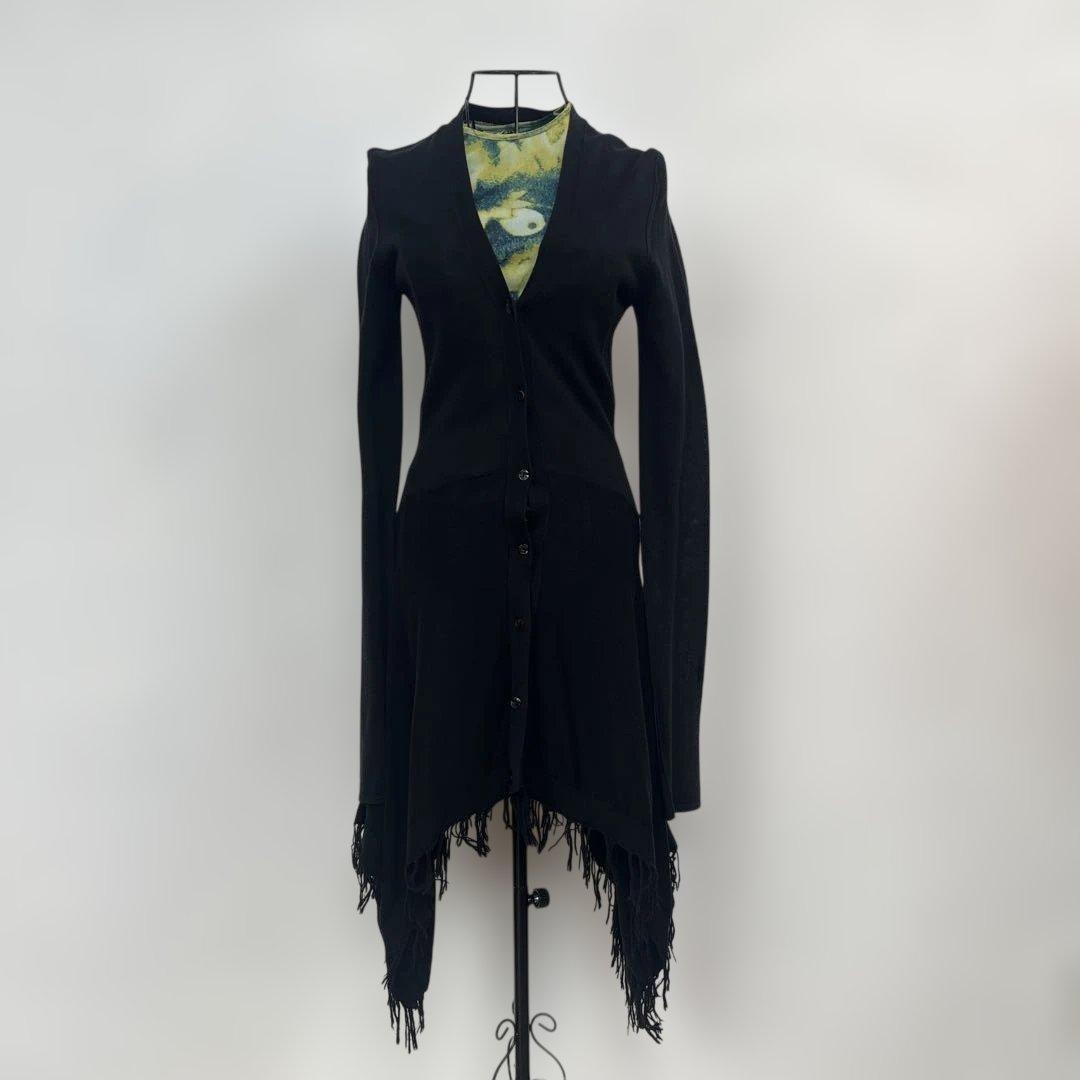 Jean Paul Gaultier 90sアシンメトリー フリンジカーディガン