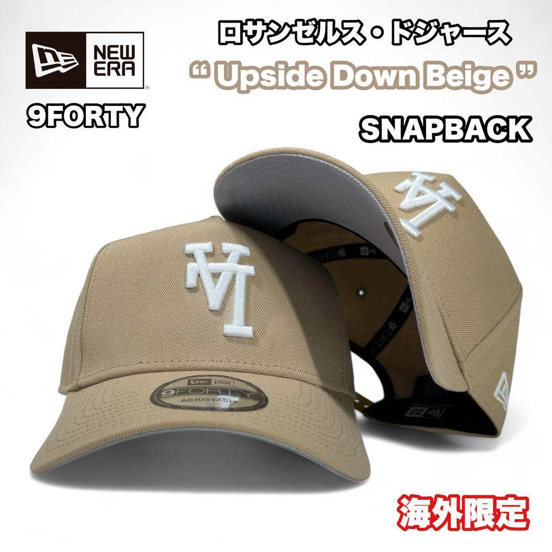 NEW ERA 9FORTY ドジャース Upside Down 反転ロゴ BG