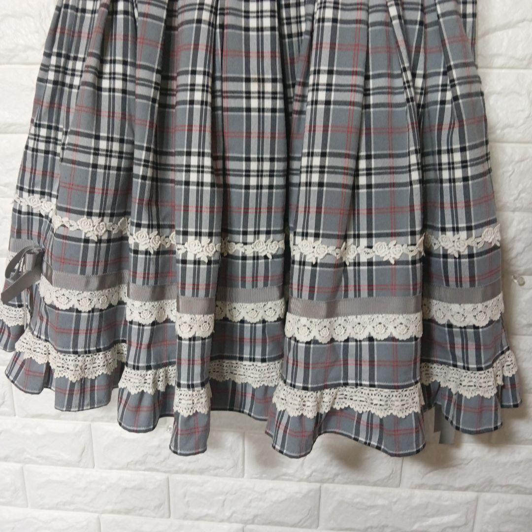 BABY.THE STARS SHINE BRIGHTグレーチェック スカート