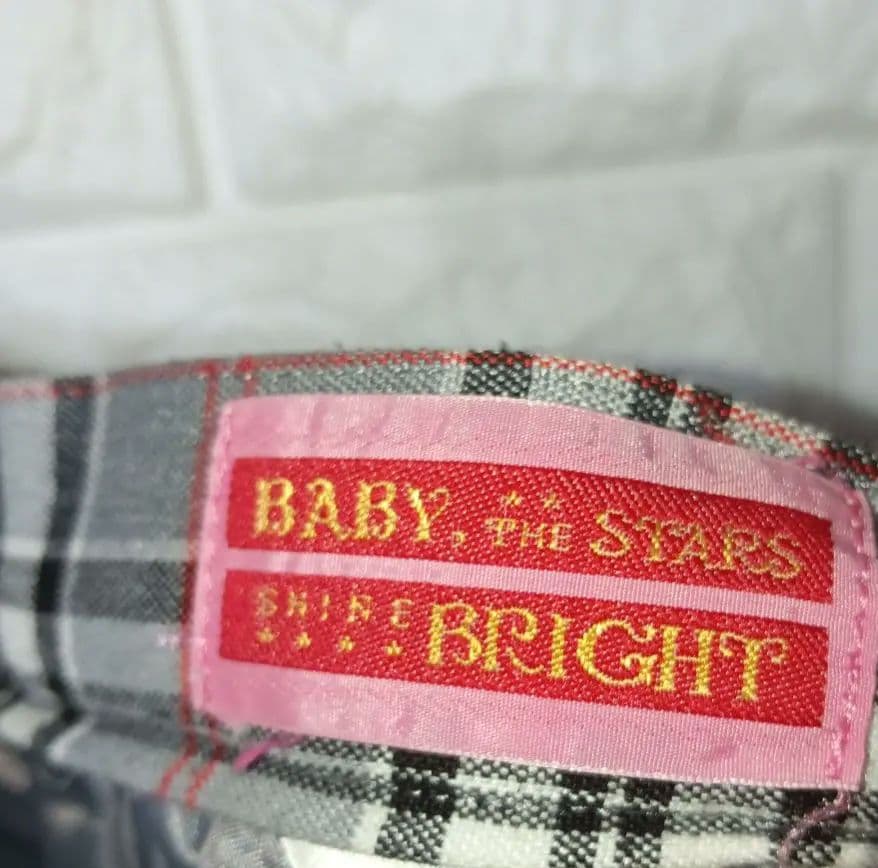 BABY.THE STARS SHINE BRIGHTグレーチェック スカート