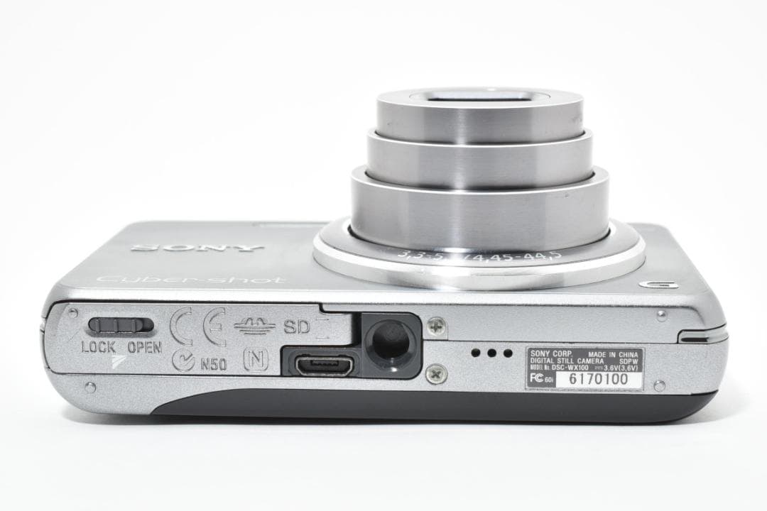 【美品】SONY Cyber-shot DSC-WX100 シルバー　動作確認済