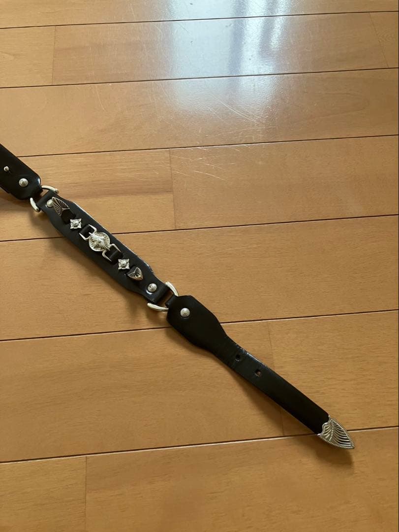 s*認様 TOGA l leather narrow belt