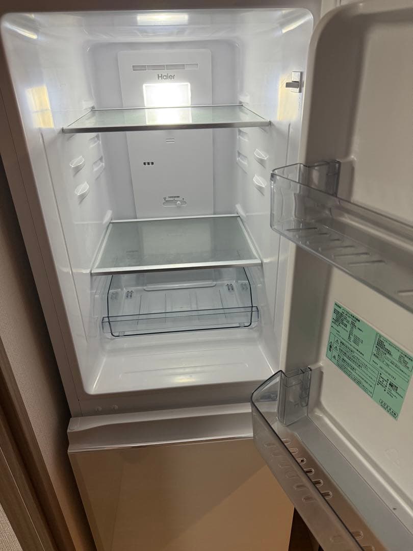 美品！2024年Haier JR-SY15AR 冷蔵庫148L★床保護シートあり